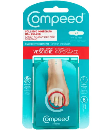 Compeed Επιθέματα για Φουσκάλες στα Δάχτυλα των Ποδιών 8 Τεμάχια